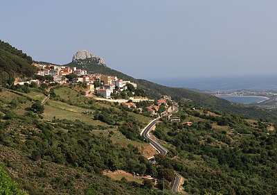 Stadt auf Sardinien