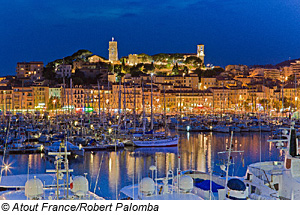 Blick auf den Hafen von Cannes