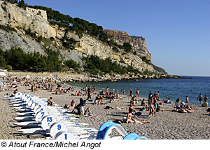 Strand bei Cassis nahe Ceyreste