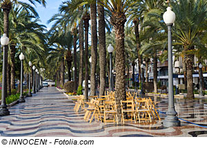Schöne Allee in Alicante, Costa Blanca