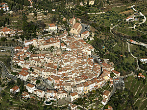 Blick auf Callian nahe Fayence, CÃ´te D'Azur