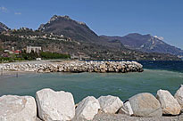 Strand in Toscolano, Gardasee