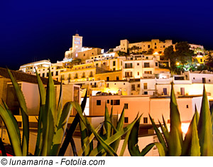 Ibiza â€“ Stadt Ibiza bei Nacht