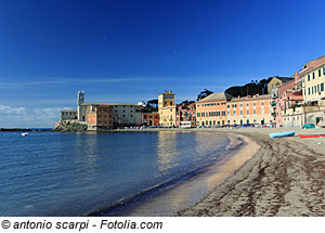 Strand bei Levanto, Ligurien