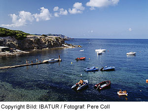 Bucht mit Booten, Mallorca
