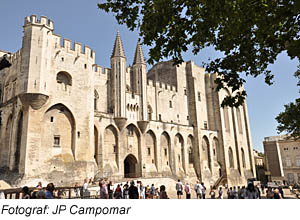 Der Papstpalast von Avignon, Provence