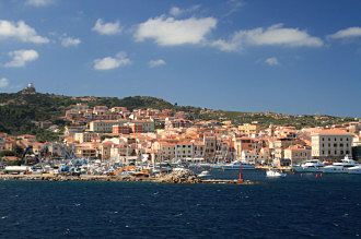 Blick auf La Maddalena, Sardinien