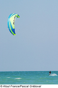 Six Fours, CÃ´te d'Azur, Kitesurfer