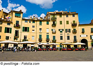 Die Stadt Lucca in der Toskana